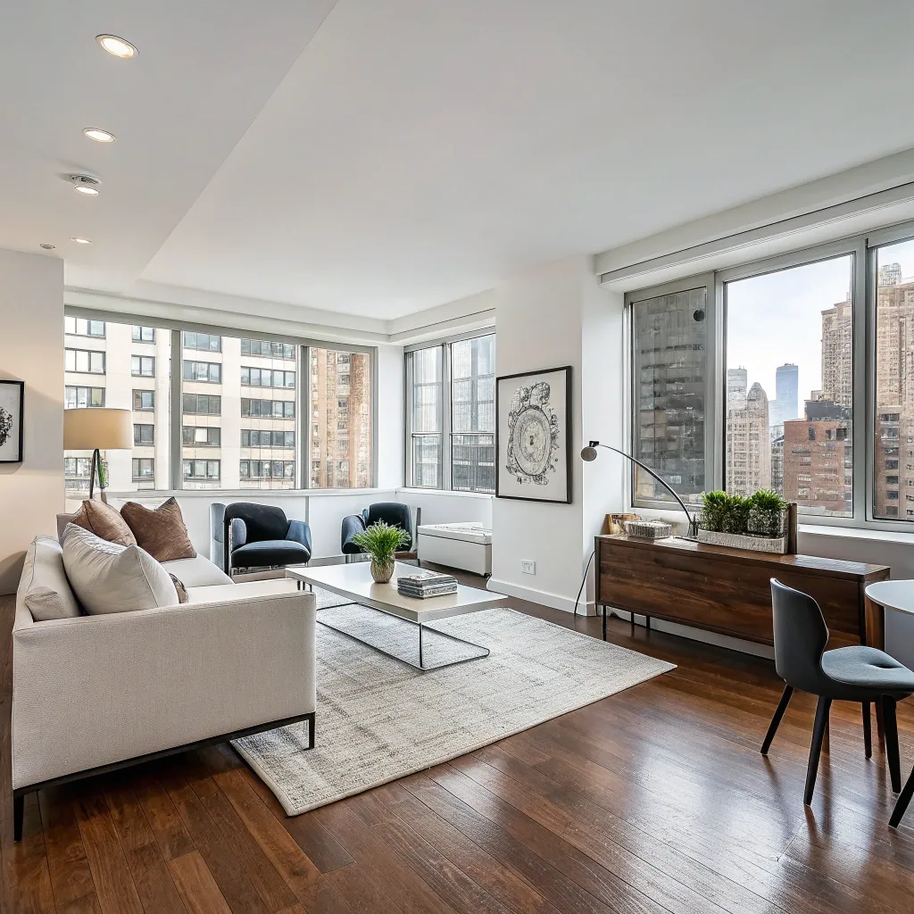Beautifully renovated modern apartment interior
